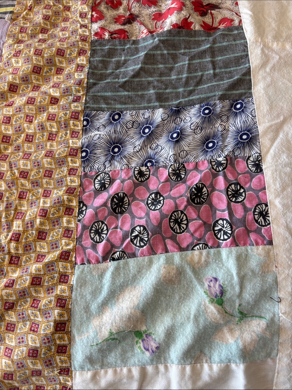 Patchwork quilt top - Picture 5 of 14
